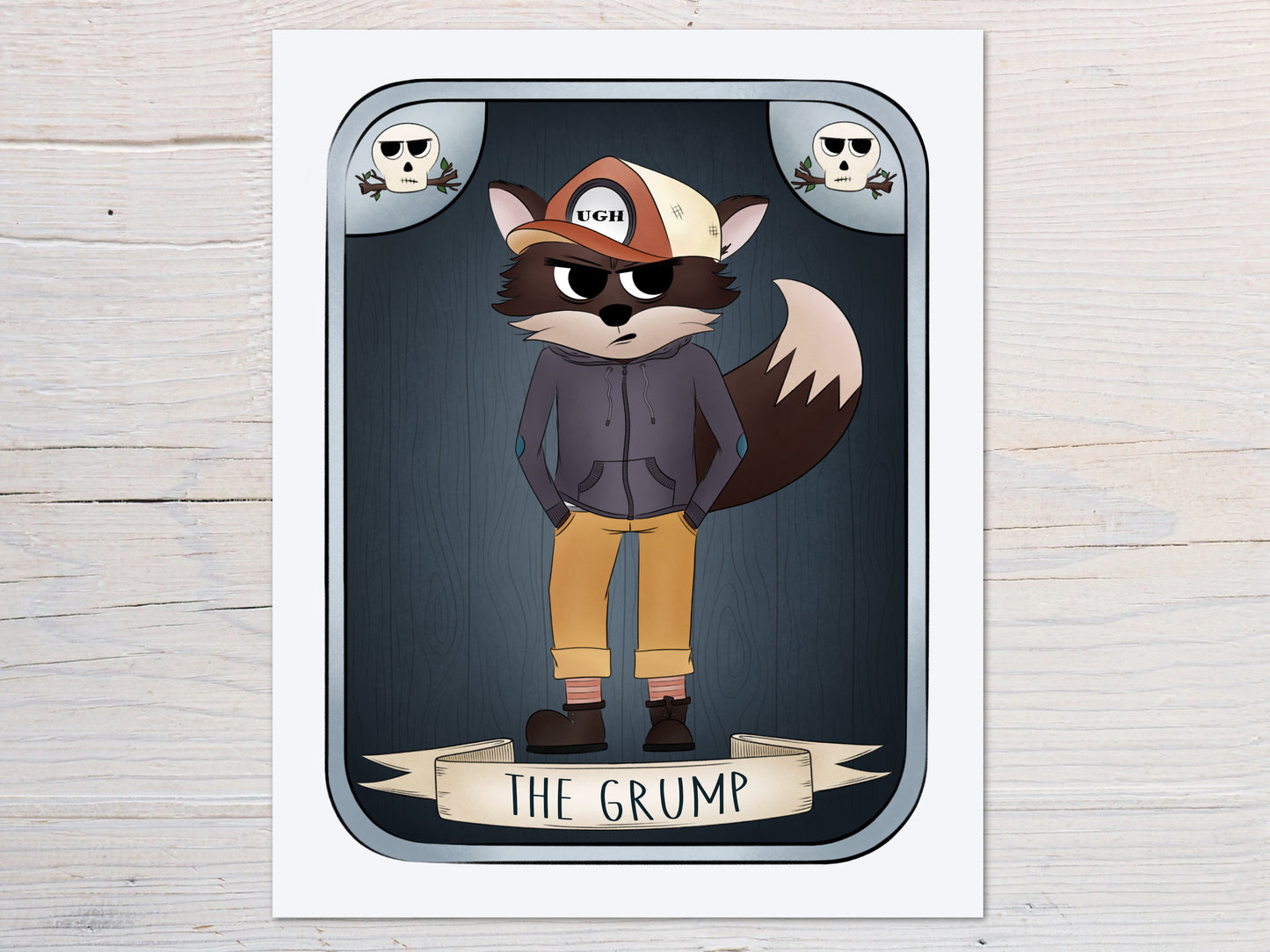 "The Grump" Whimsical Illustration Print