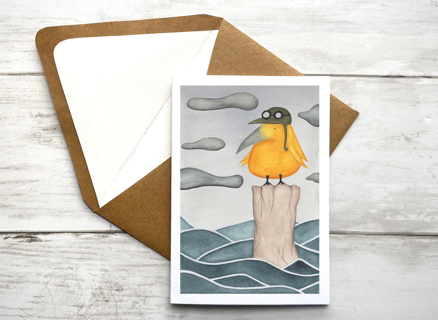 Bird on Water Notecard