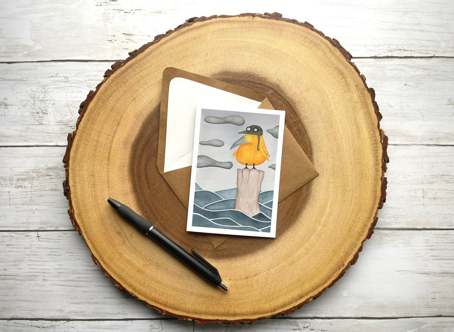 Bird on Water Notecard