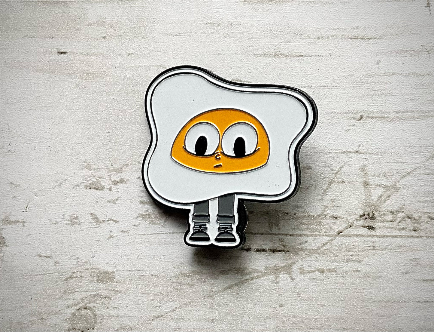 Cracked Egg Enamel Pin