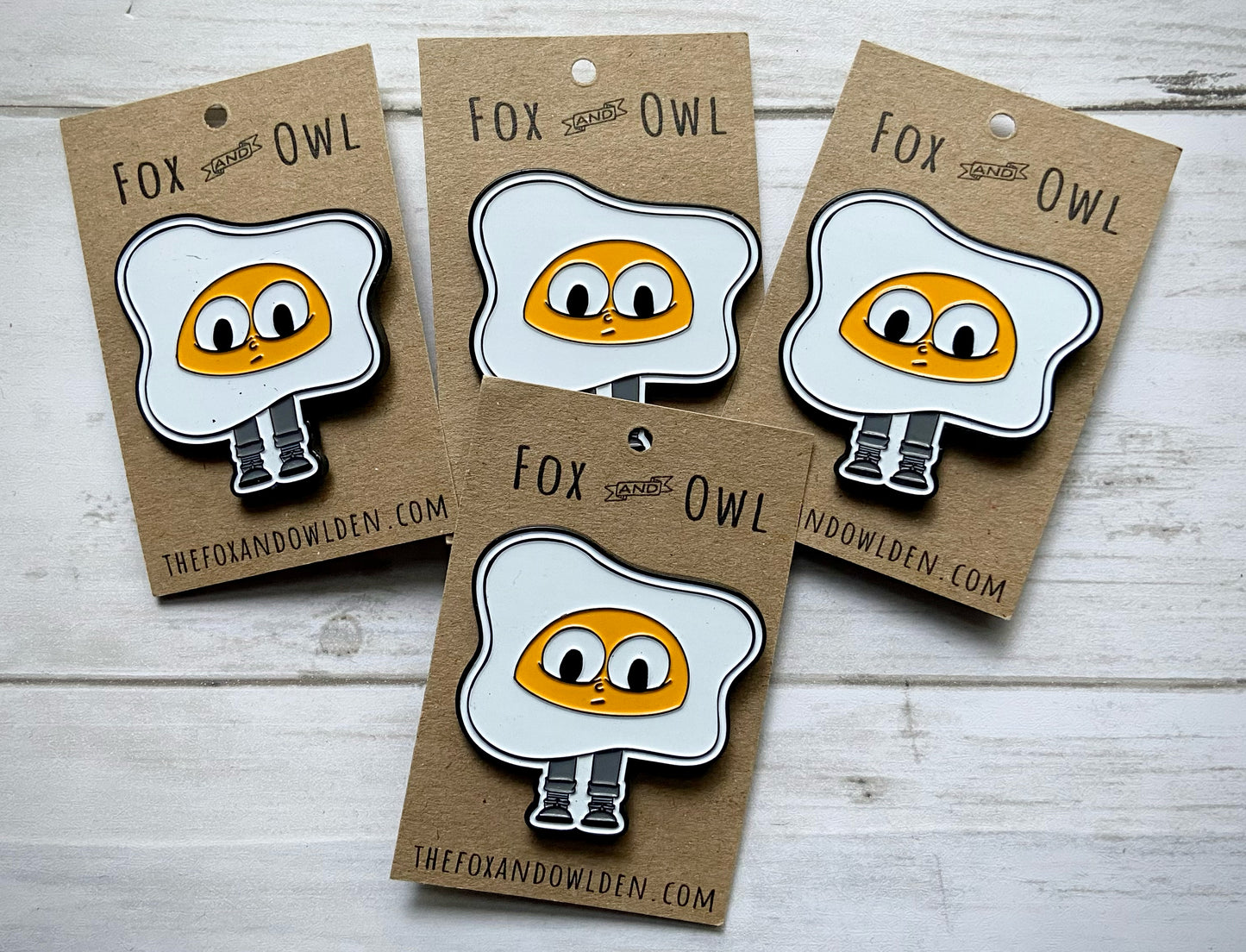Cracked Egg Enamel Pin