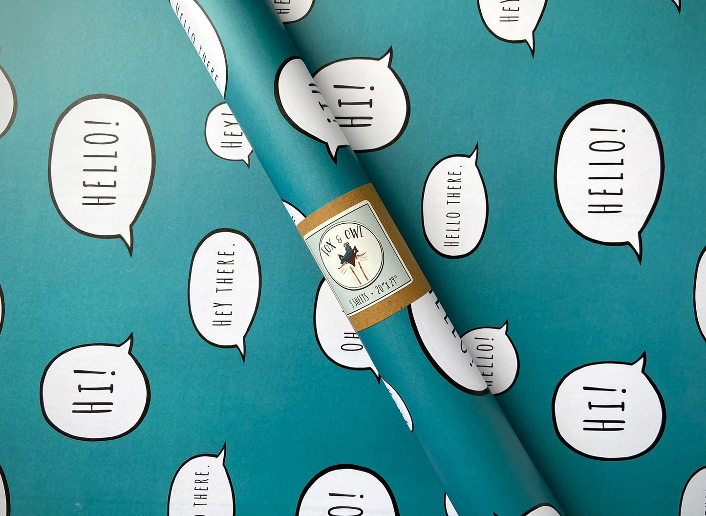 Gift Wrap Sheets - Hey!