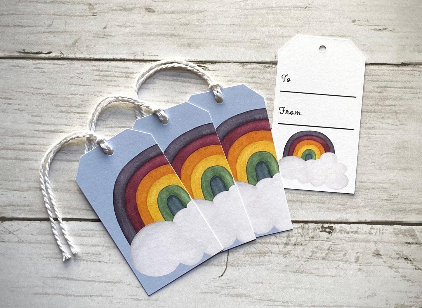 Gift Wrap Sheets - Rainbows