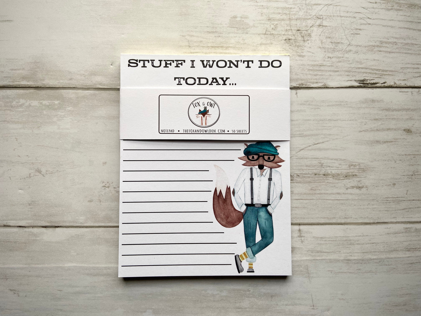 Stuff I Won't Do Notepad