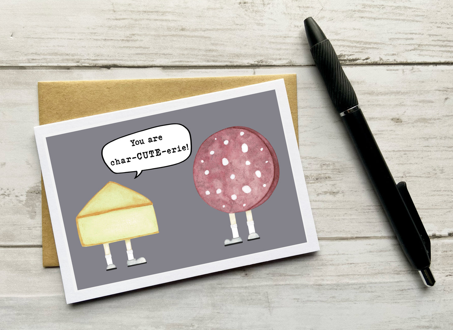 You Are Char-CUTE-erie Notecard