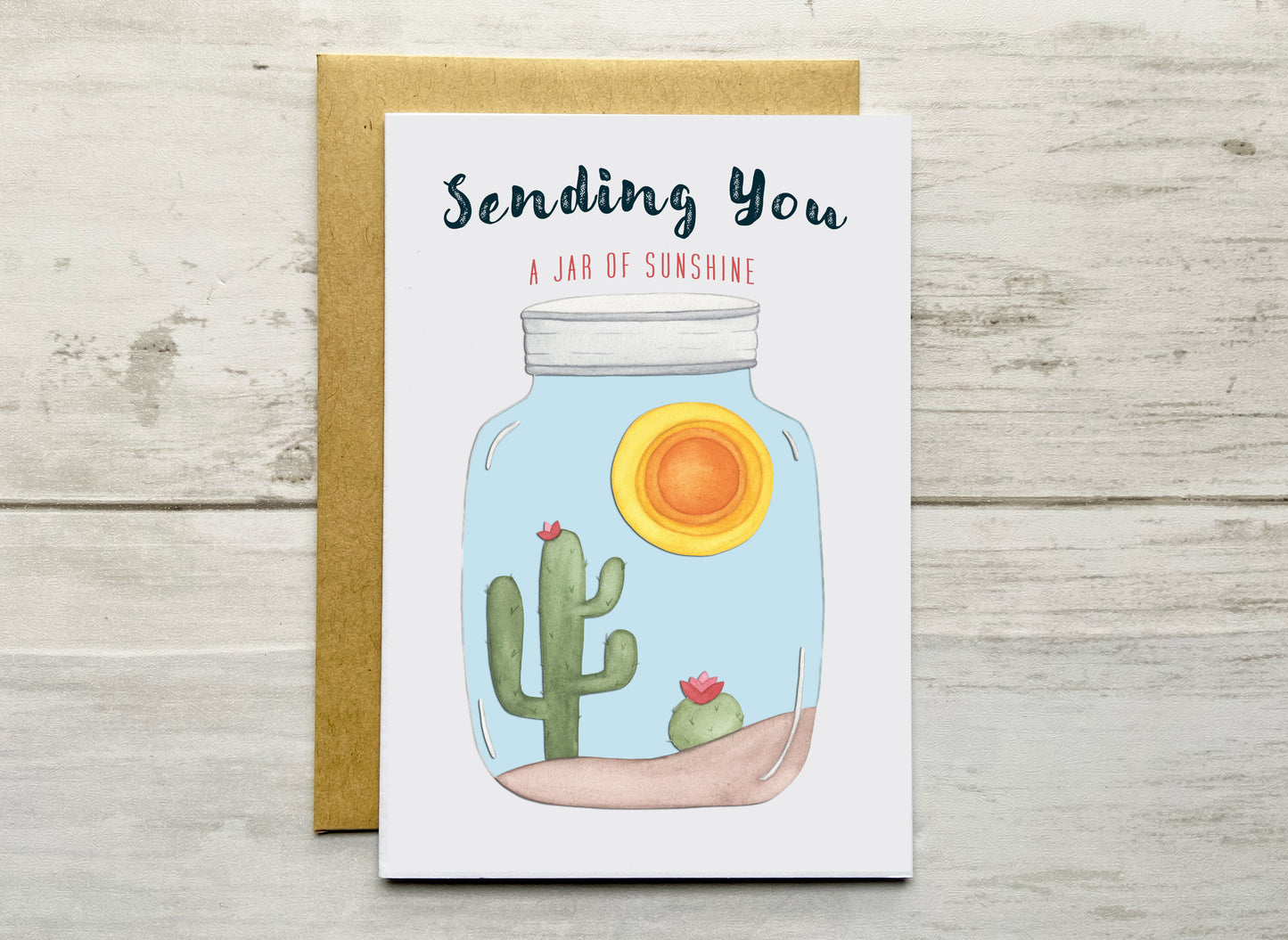 Sending You a Jar of Sunshine Notecard