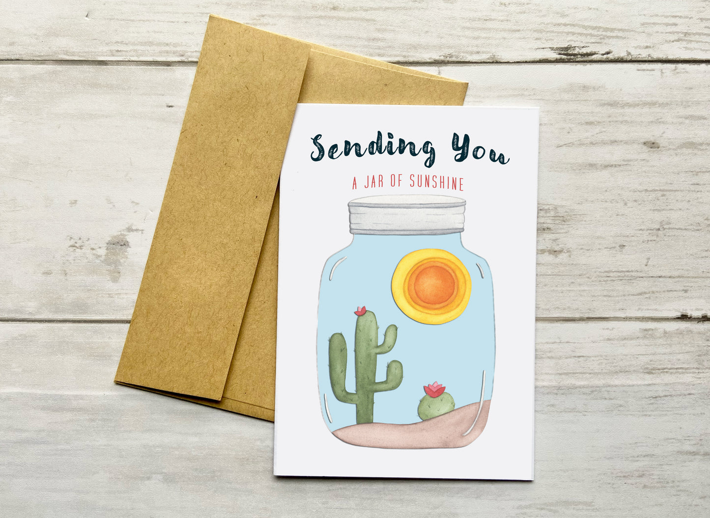 Sending You a Jar of Sunshine Notecard