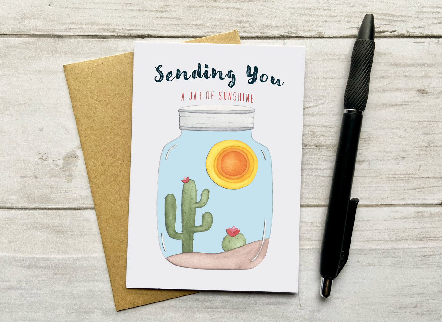 Sending You a Jar of Sunshine Notecard