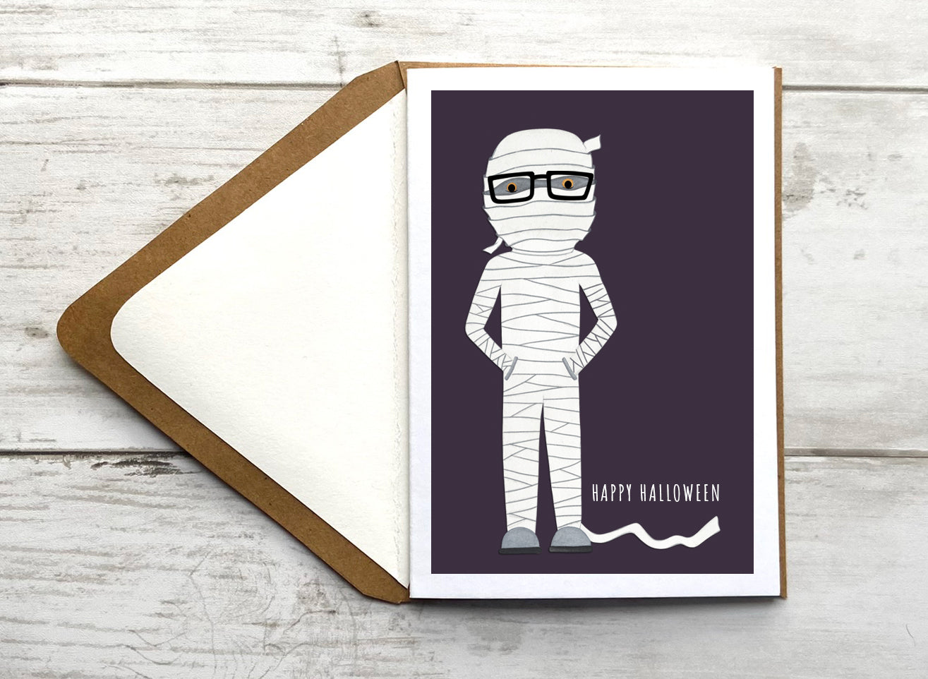 Mummy Halloween Notecard