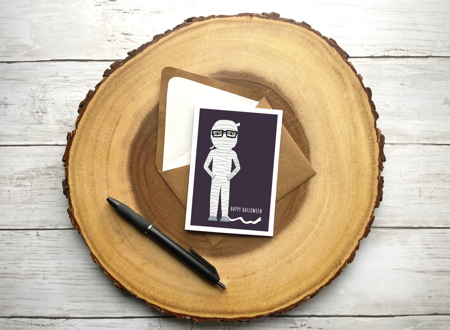 Mummy Halloween Notecard