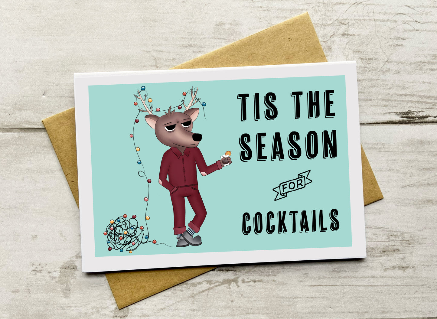 Tis the Season for Cocktails Notecard