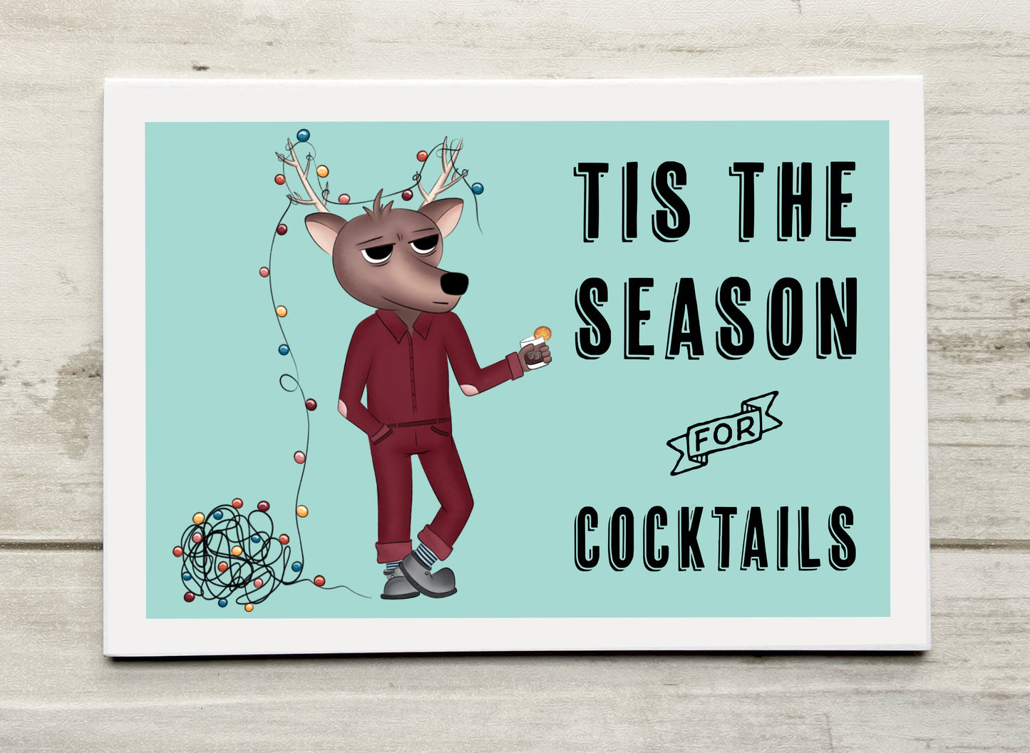Tis the Season for Cocktails Notecard