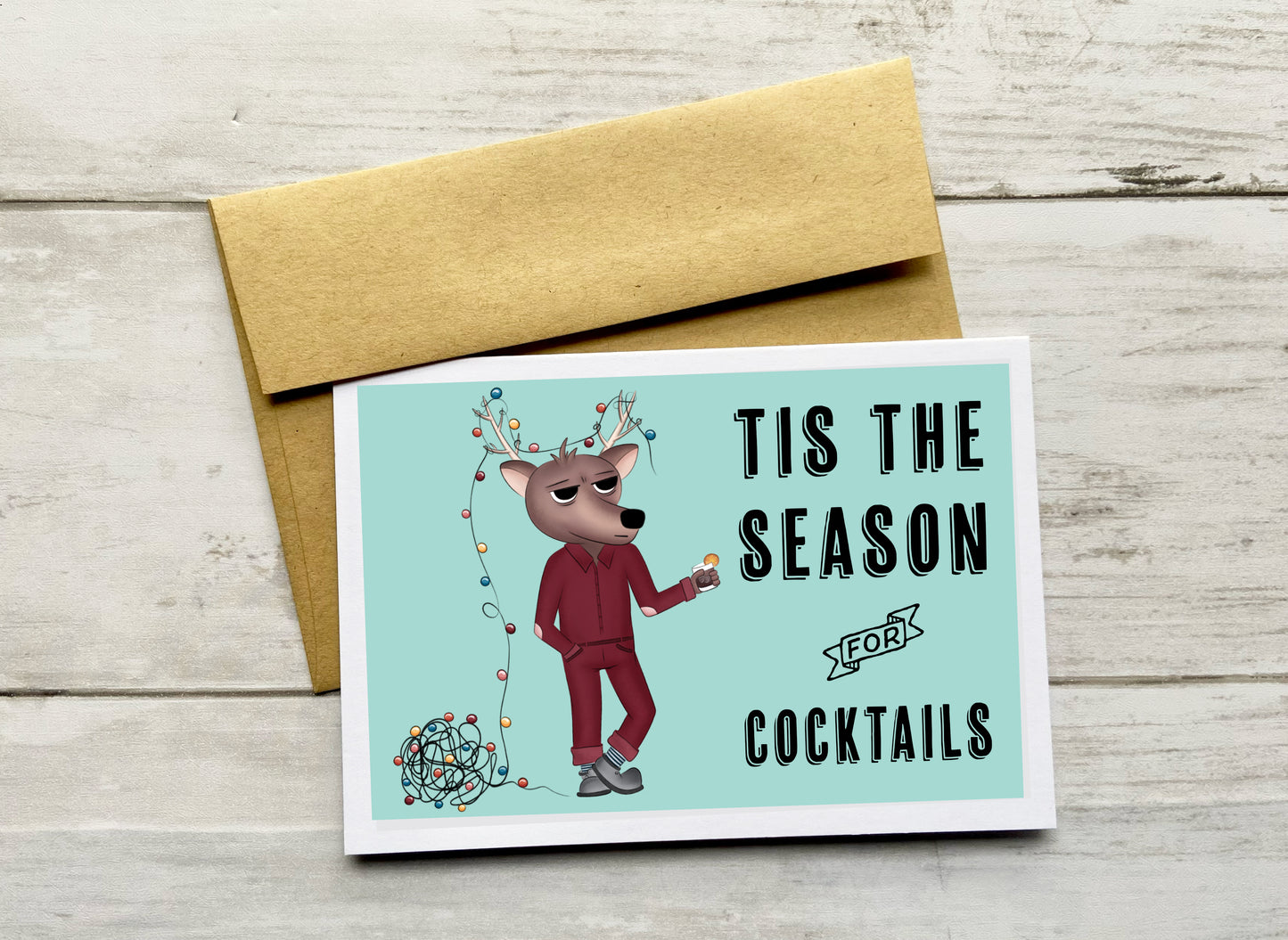 Tis the Season for Cocktails Notecard