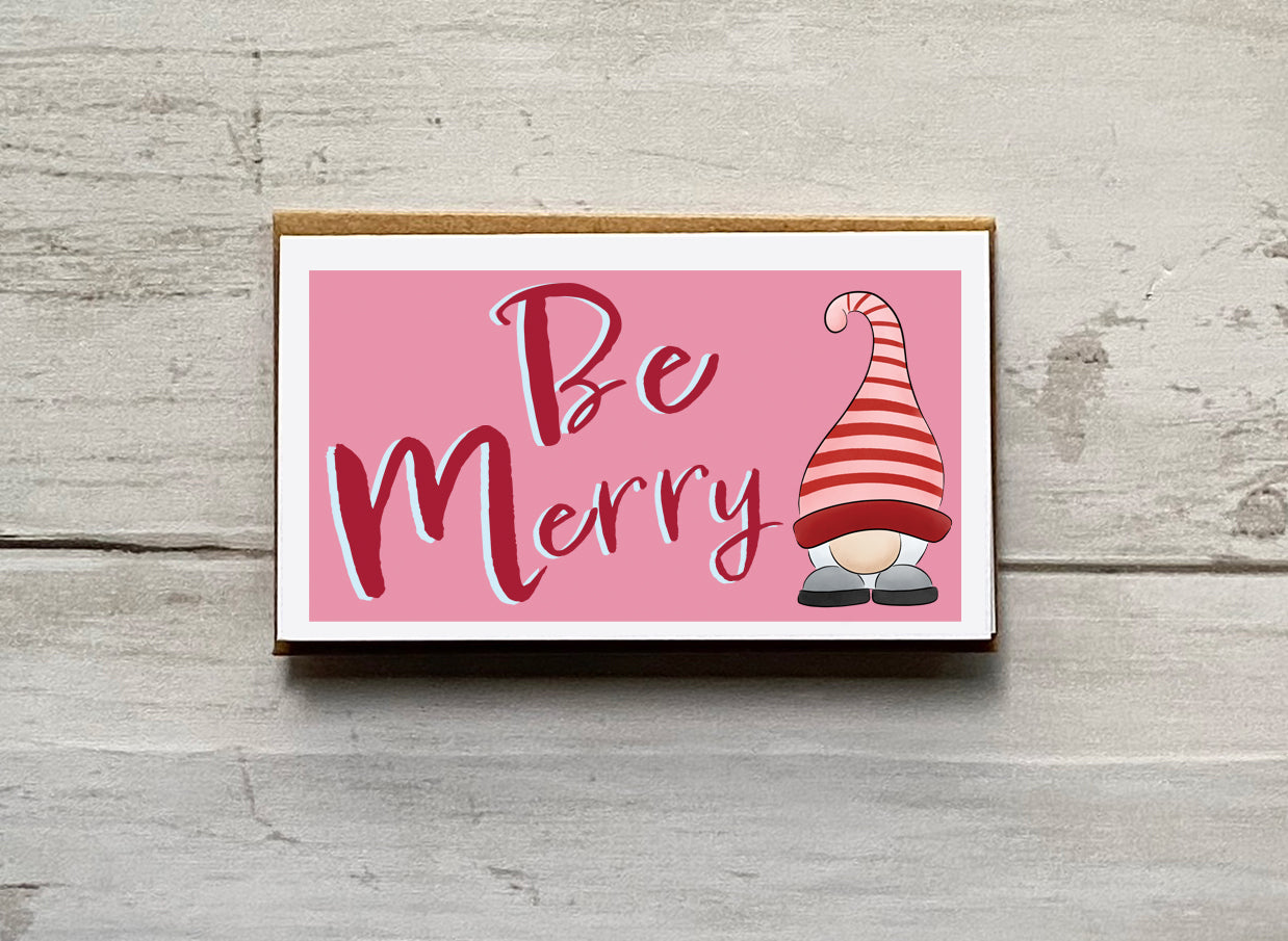 Wee Lil' Notecard - Be Merry