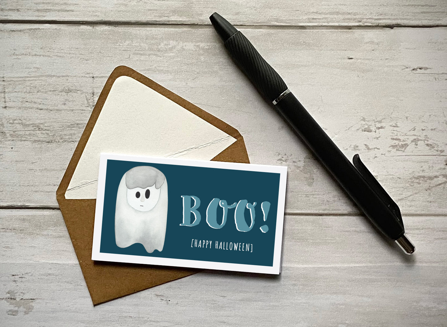Wee Lil' Notecard - Ghost
