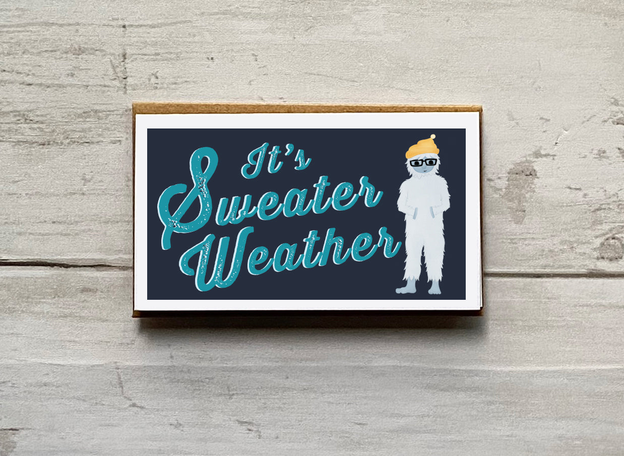Wee Lil' Notecard - Yeti Sweater Weather