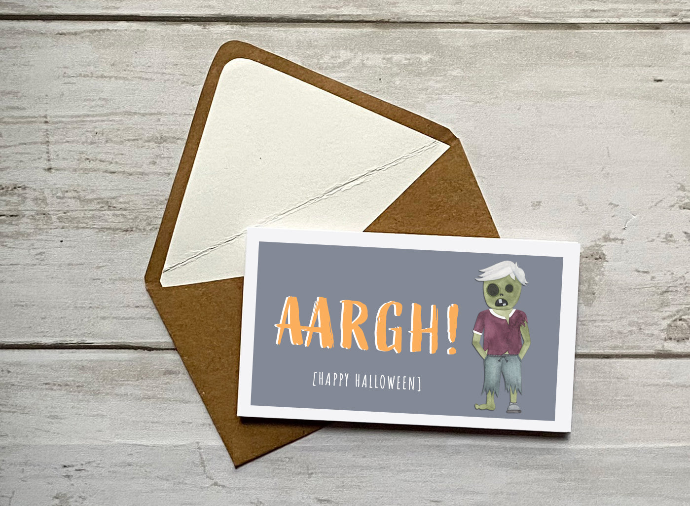 Wee Lil' Notecard - Zombie