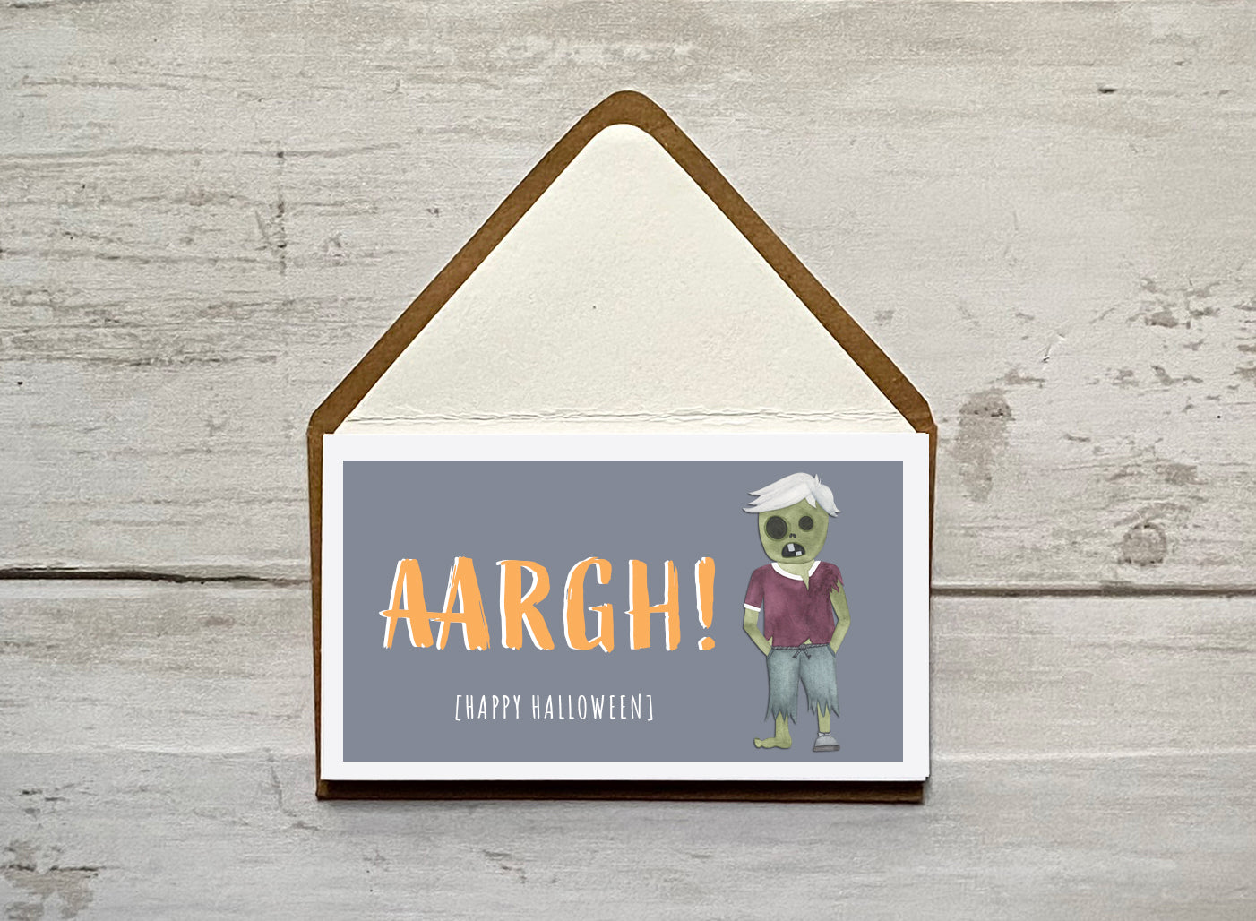Wee Lil' Notecard - Zombie