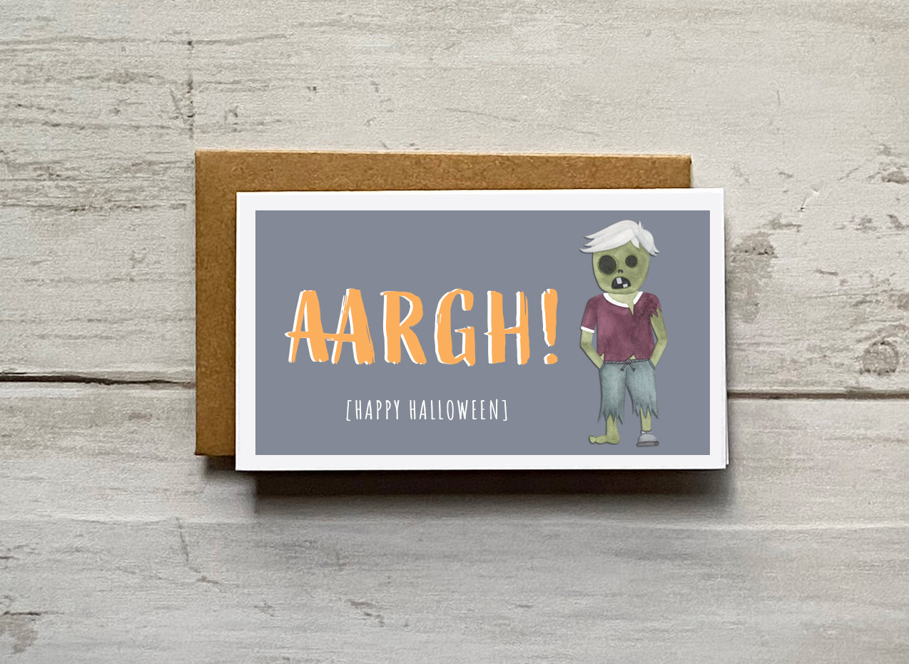 Wee Lil' Notecard - Zombie