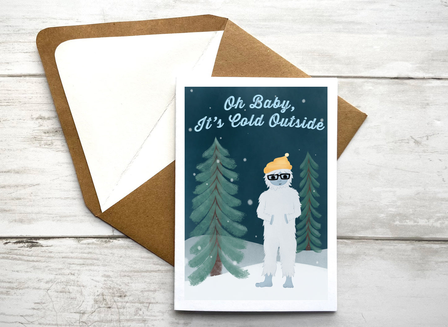 Oh Baby, It's Cold Outside Notecard