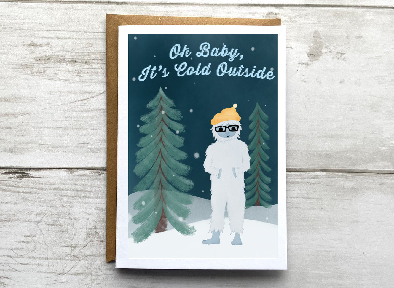 Oh Baby, It's Cold Outside Notecard