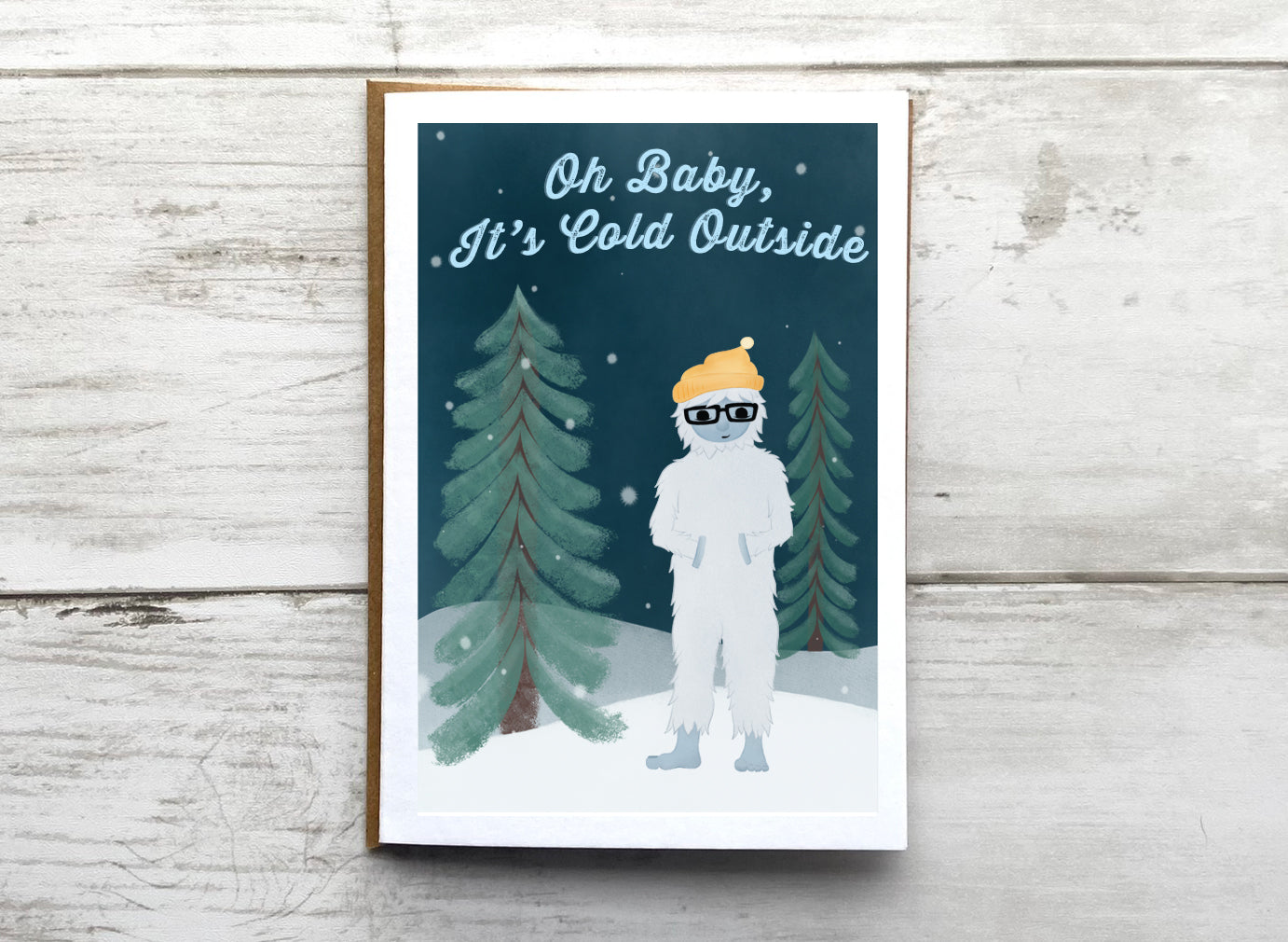 Oh Baby, It's Cold Outside Notecard
