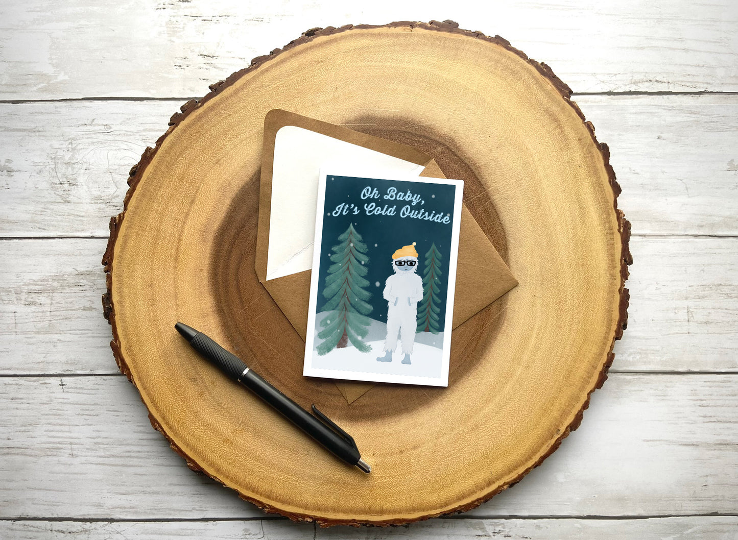 Oh Baby, It's Cold Outside Notecard
