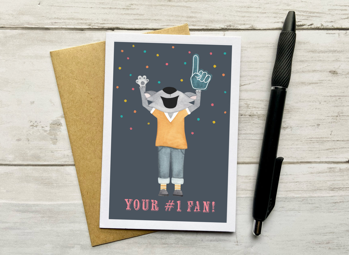 #1 Fan Notecard