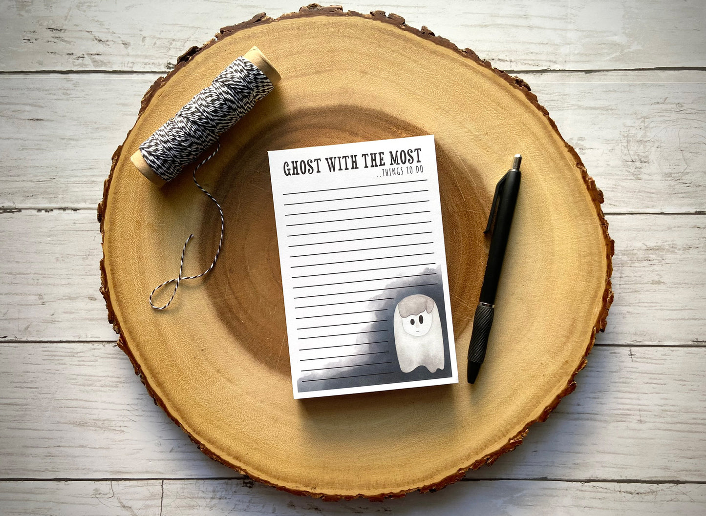 Ghost With the Most Things To Do Notepad