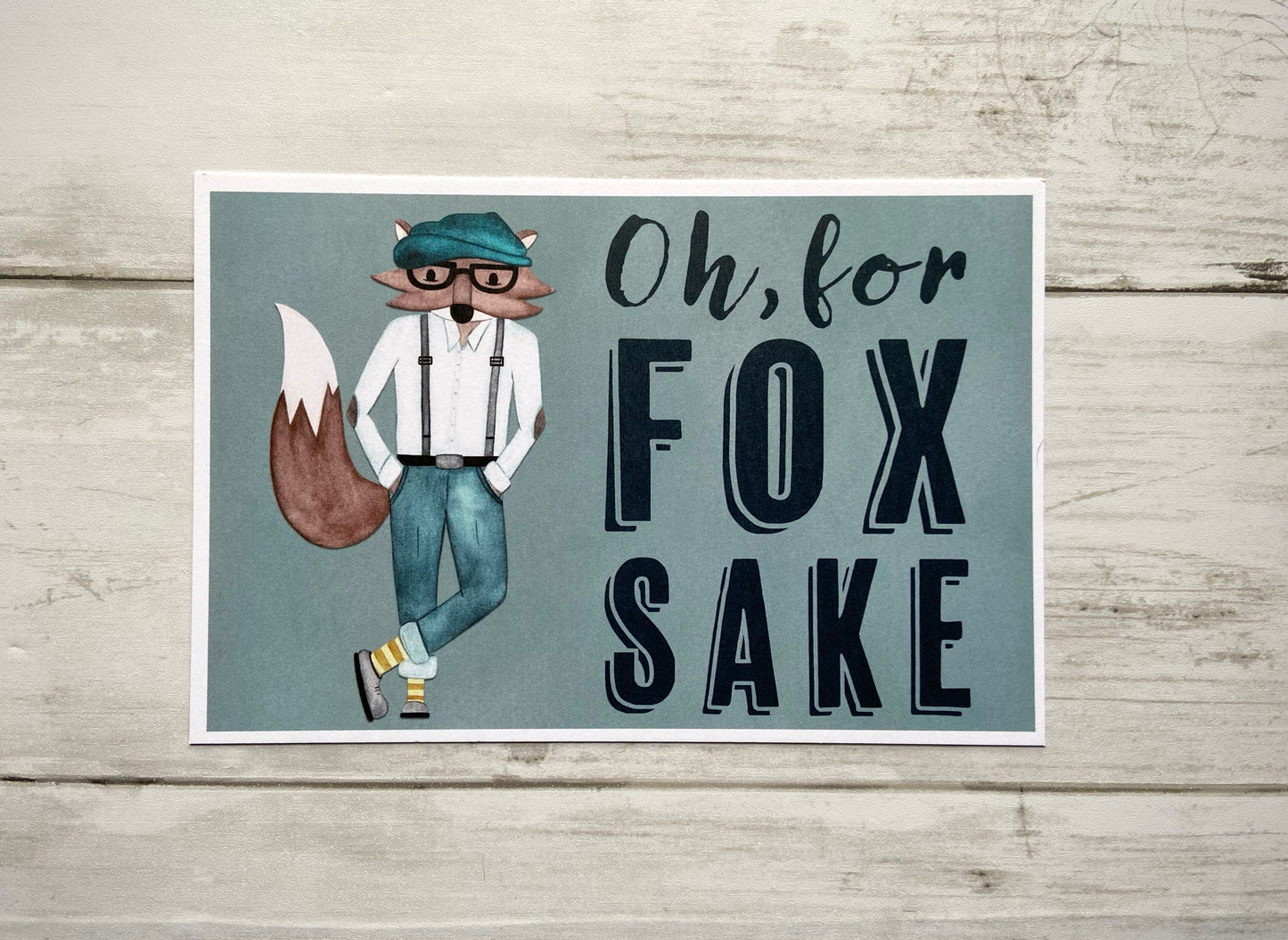 Oh, For Fox Sake Postcard