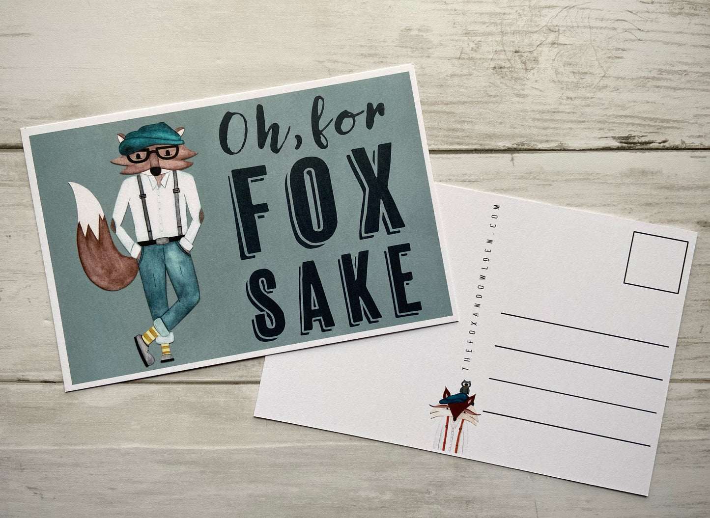 Oh, For Fox Sake Postcard