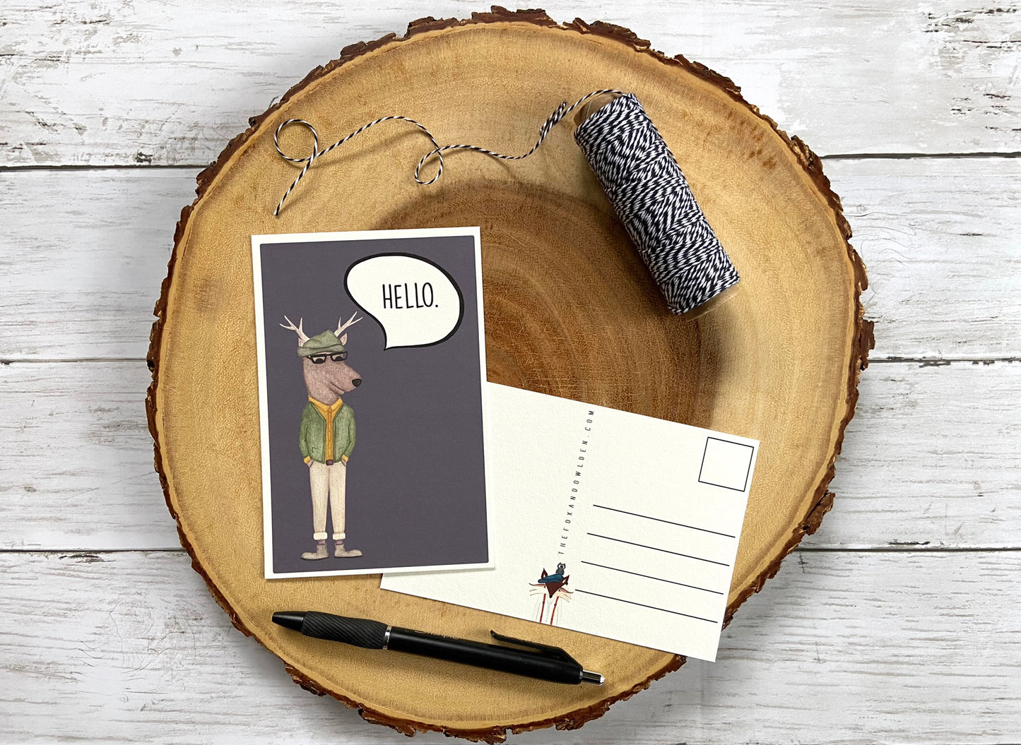 Woodland Deer Postcard