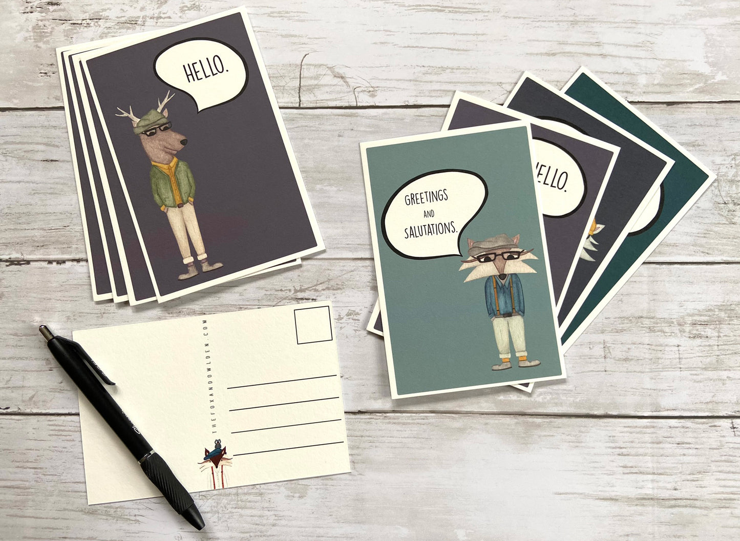 Woodland Deer Postcard