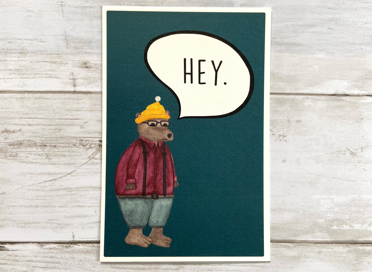 Woodland Bear Postcard