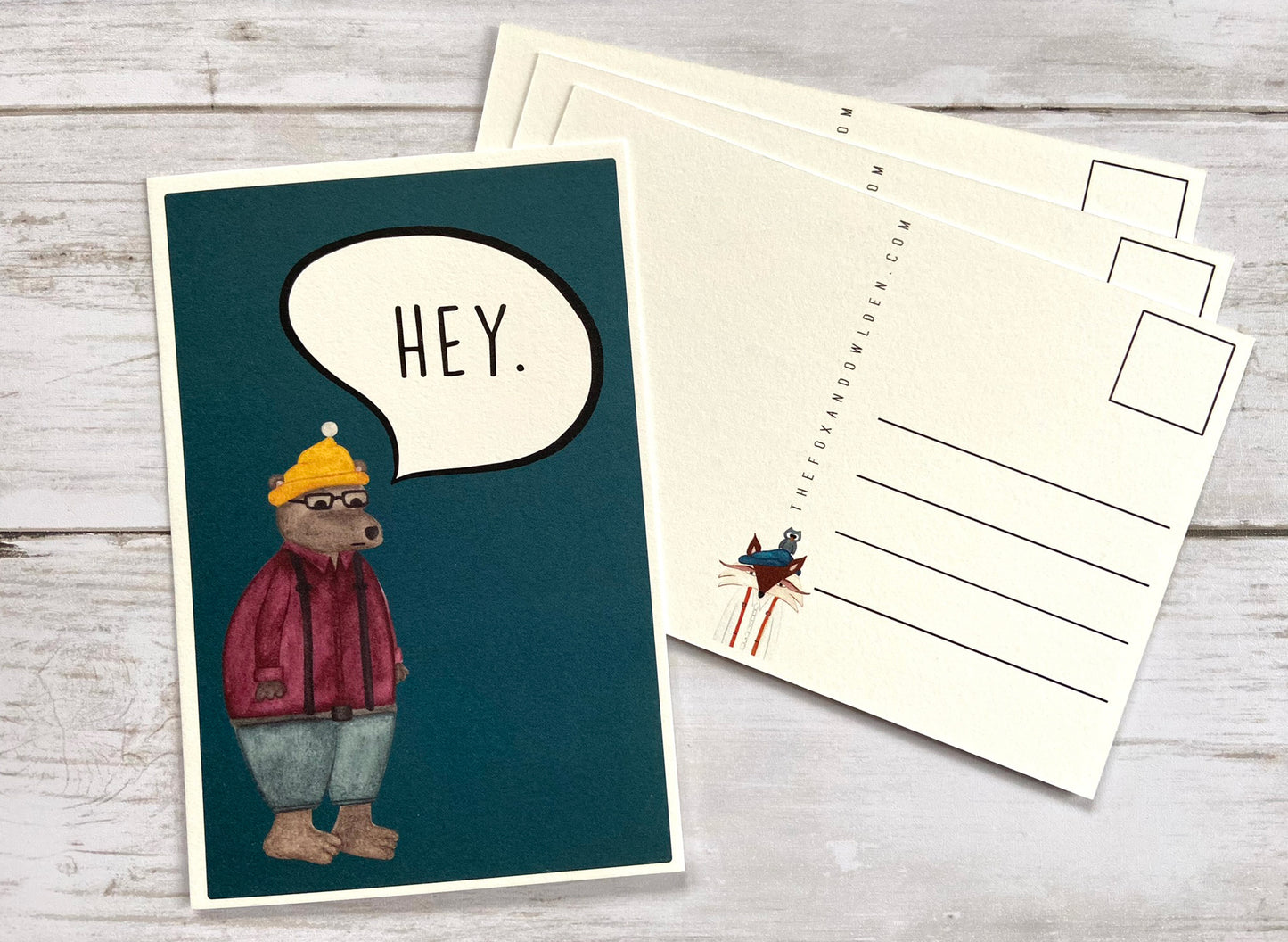 Woodland Bear Postcard