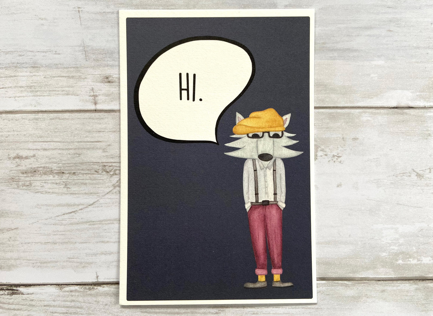 Woodland Wolf Postcard