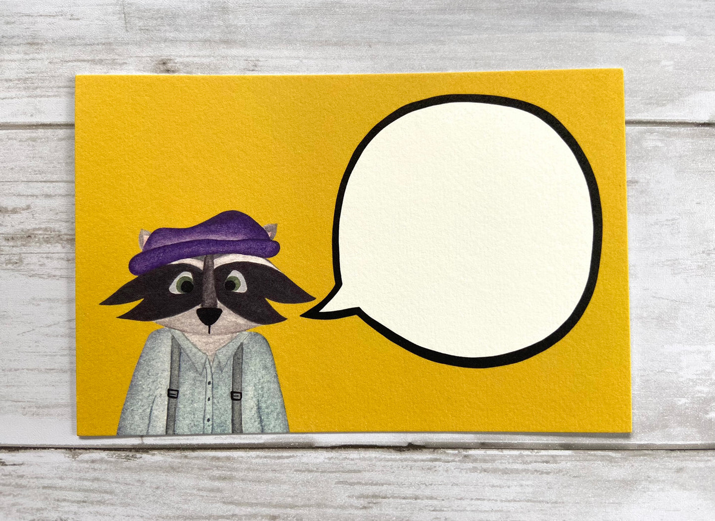 Write Your Own Postcard - Racoon