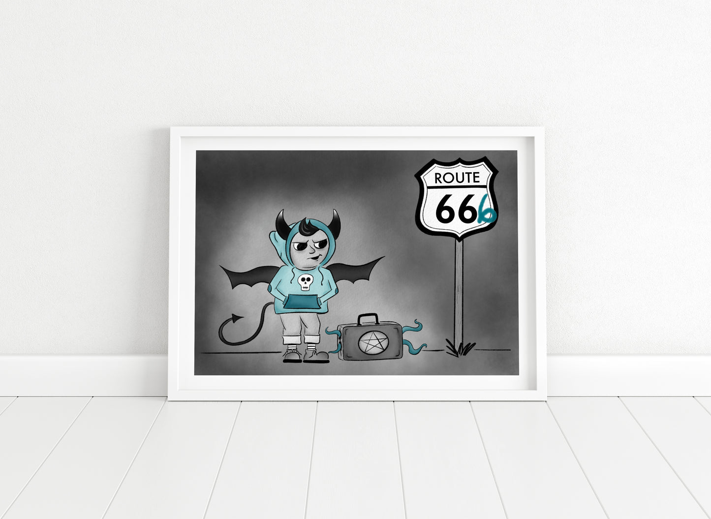 "Lil' Demon" Whimsical Illustration Print