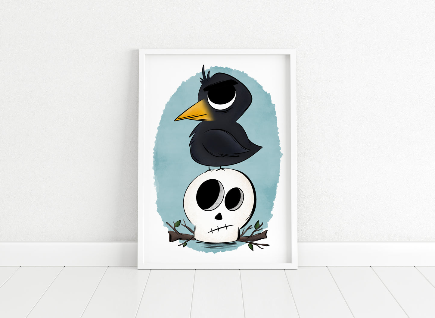 "Raven's Omen" Whimsical Illustration Print