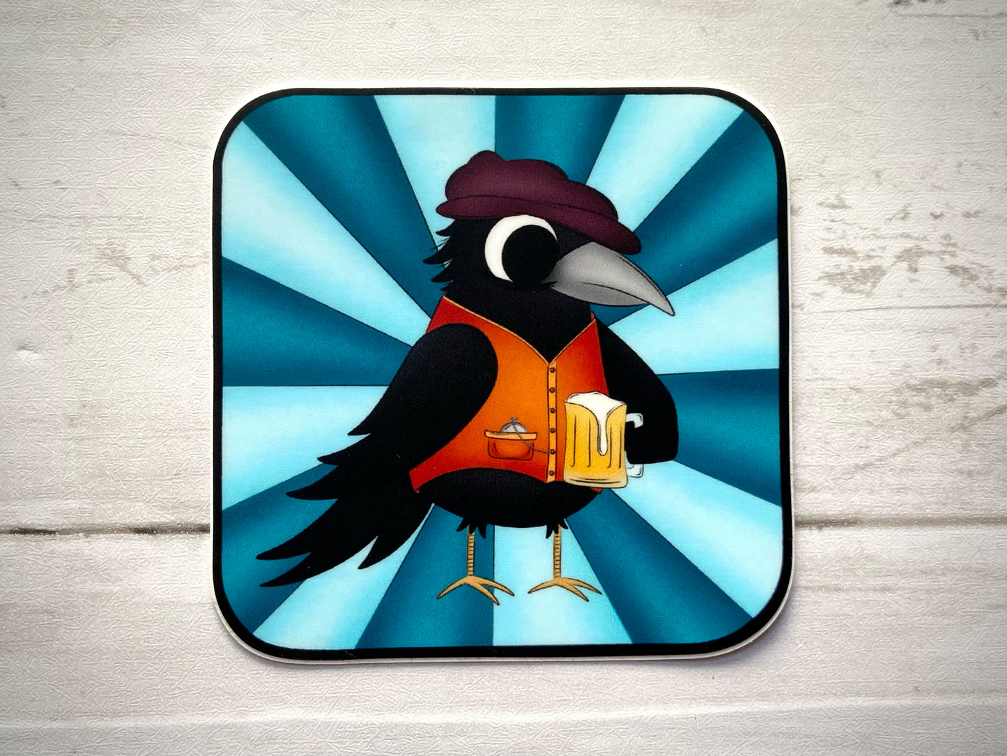 Blue Raven Vinyl Sticker