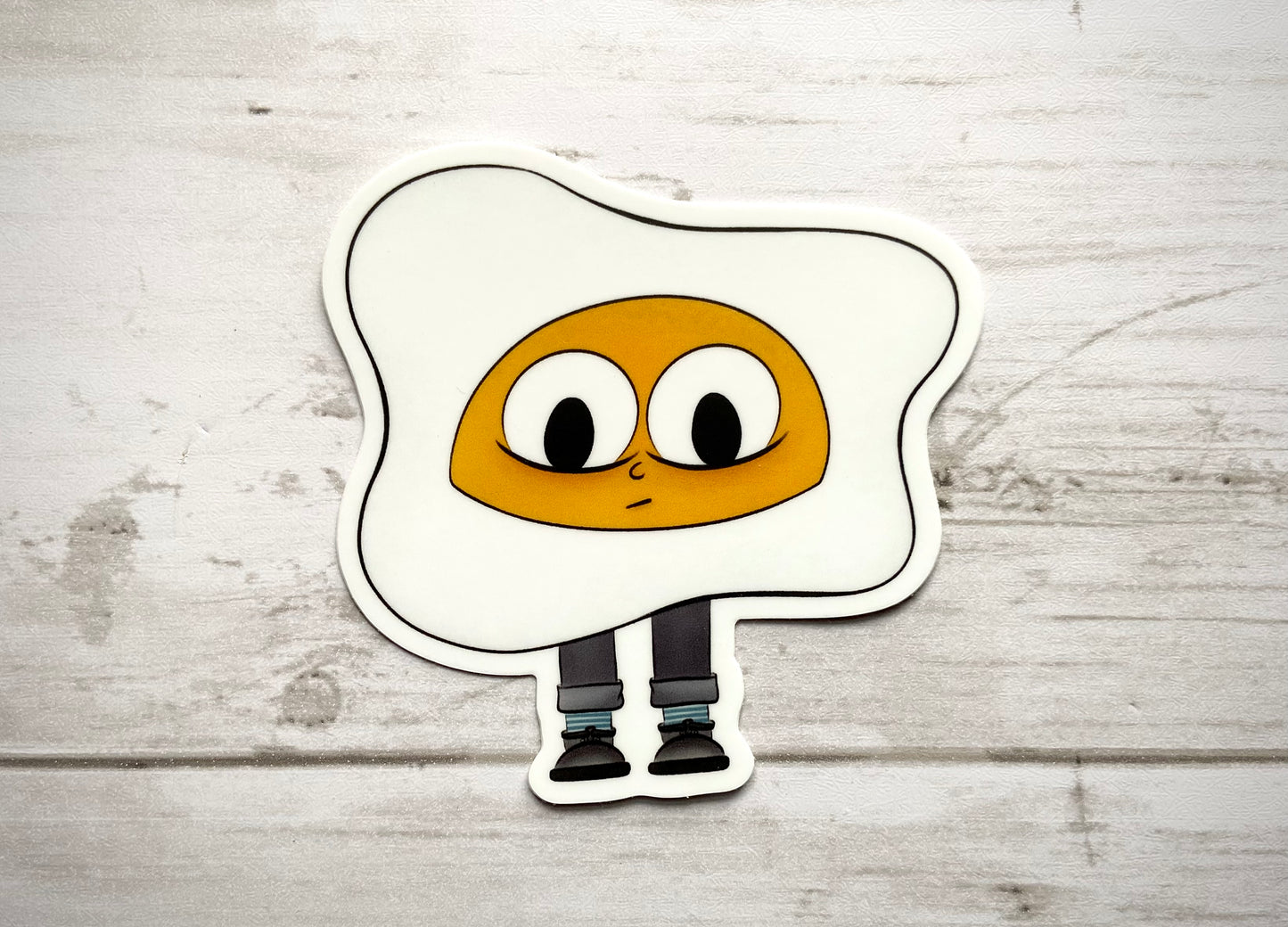 Cracked Egg Vinyl Sticker