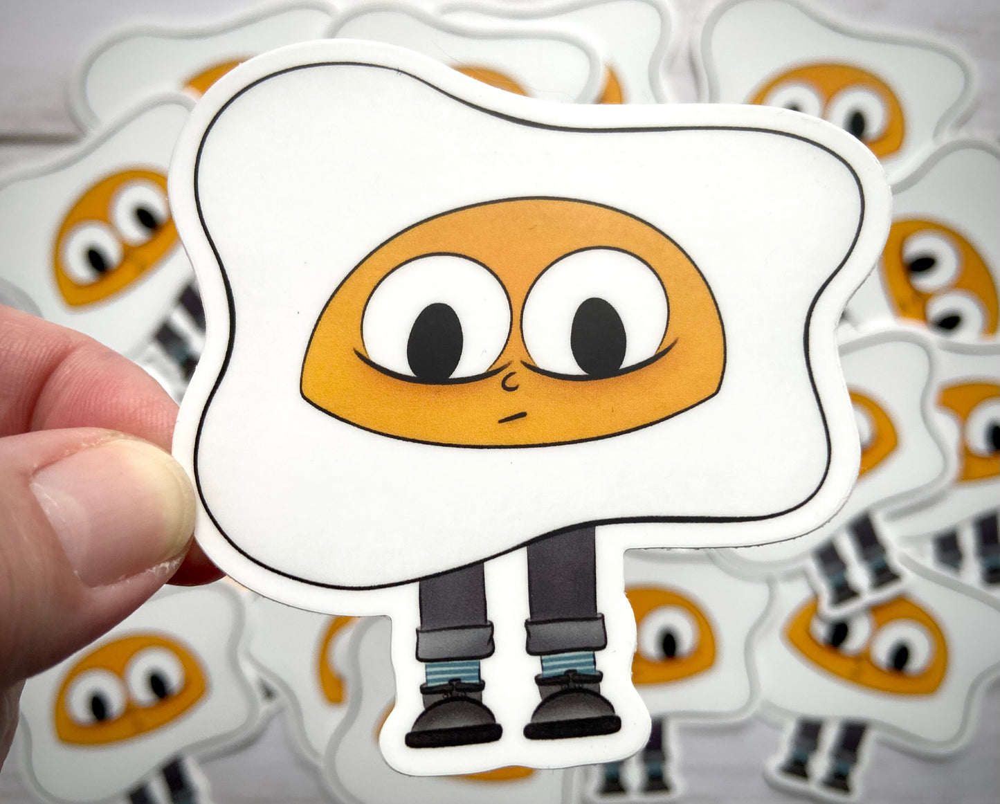 Cracked Egg Vinyl Sticker
