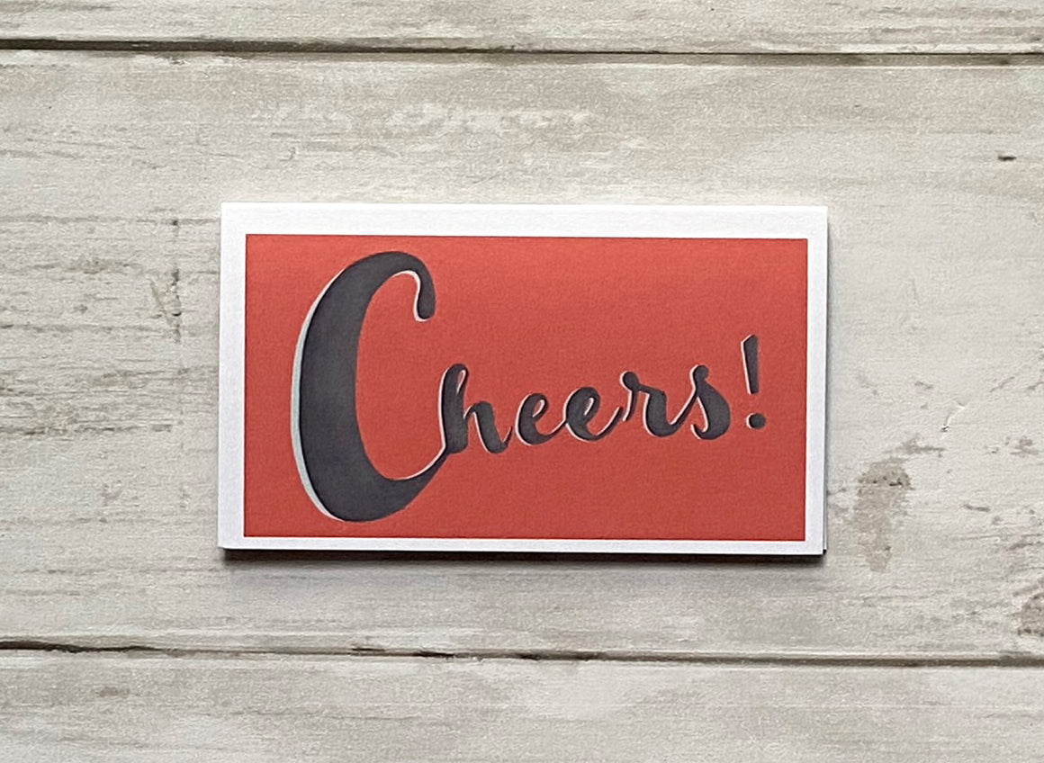 Wee Lil' Notecard - Cheers!