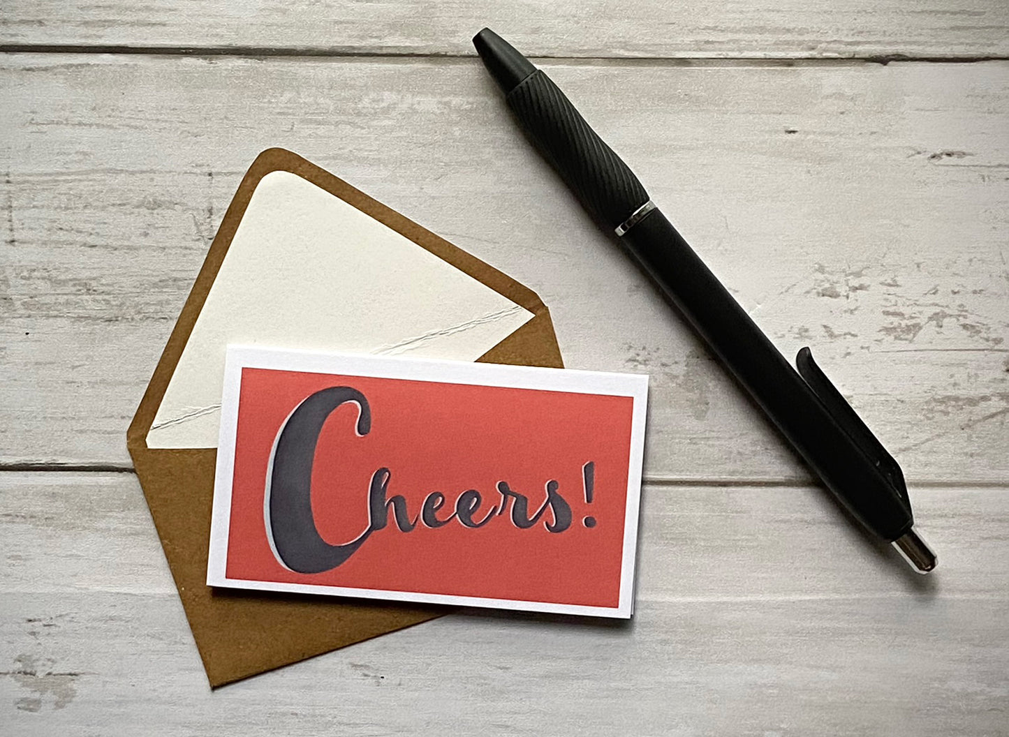 Wee Lil' Notecard - Cheers!