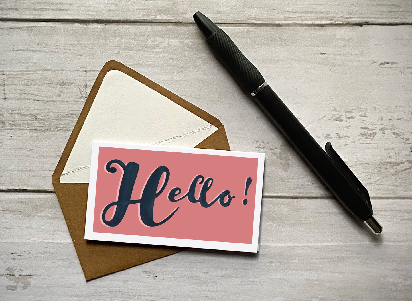 Wee Lil' Notecard - Hello!