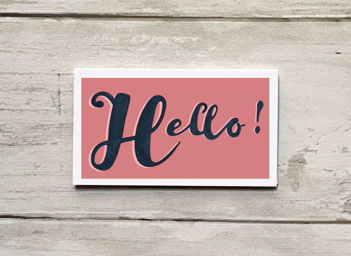 Wee Lil' Notecard - Hello!
