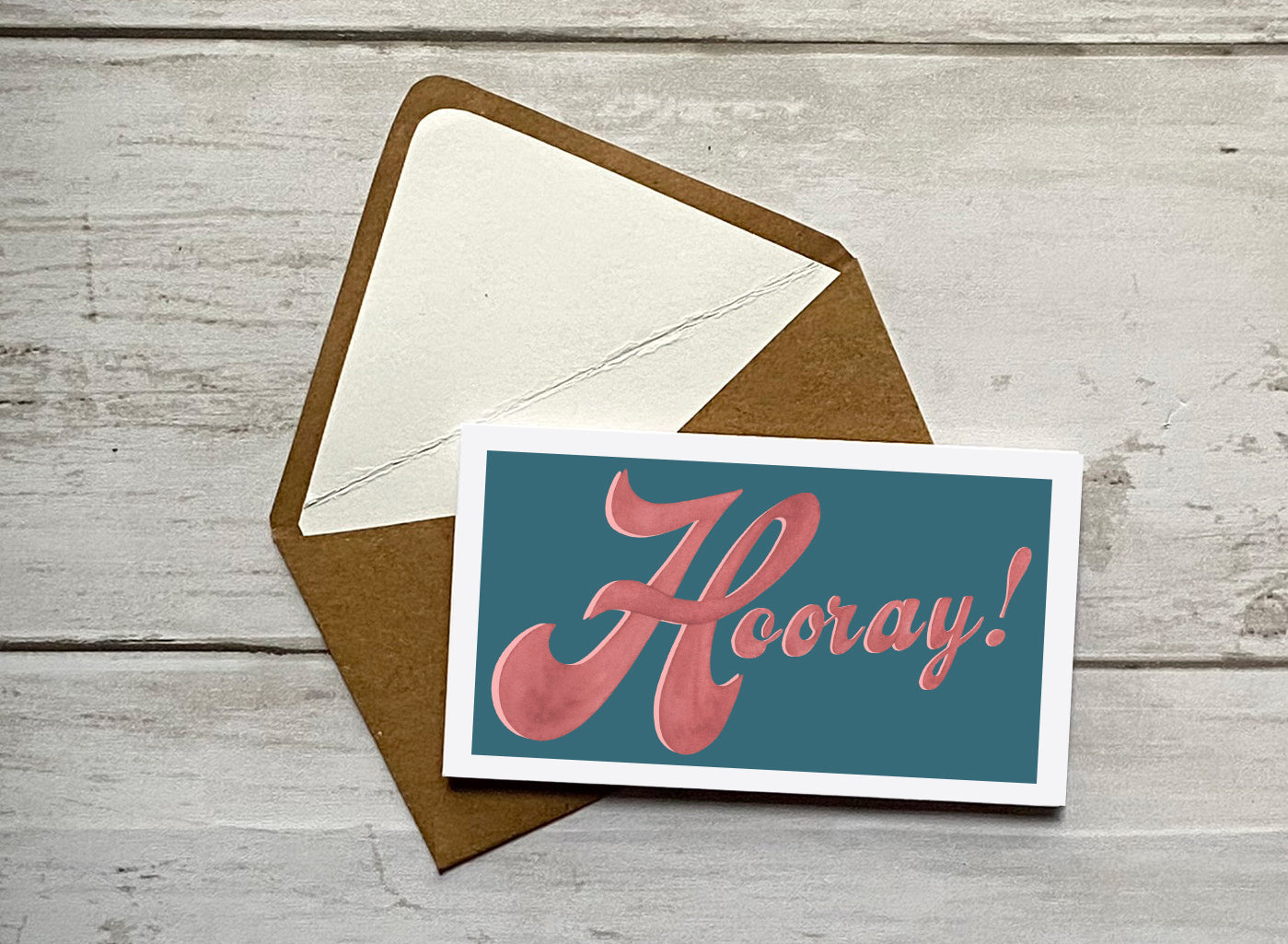 Wee Lil' Notecard - Hooray!