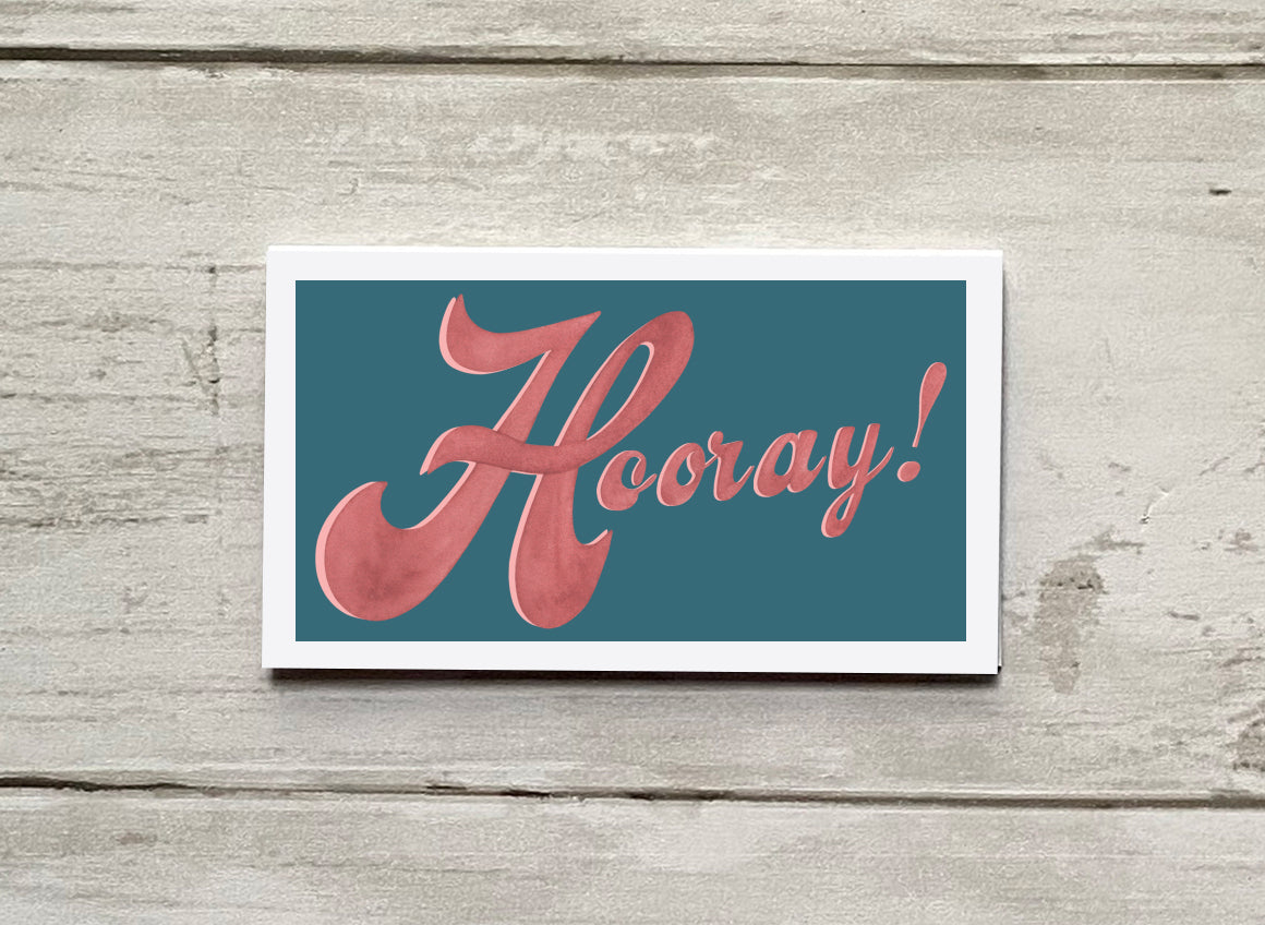 Wee Lil' Notecard - Hooray!