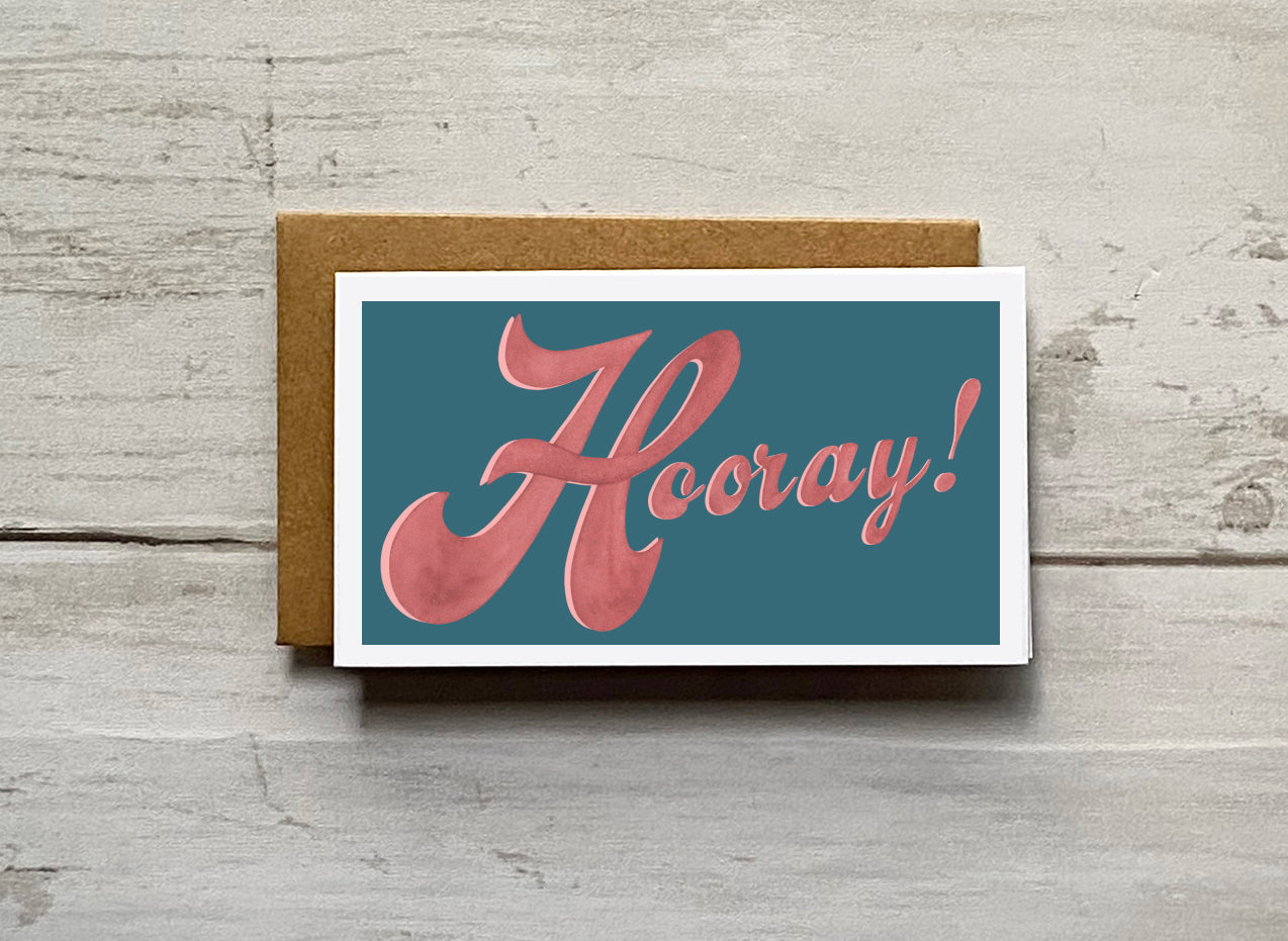 Wee Lil' Notecard - Hooray!