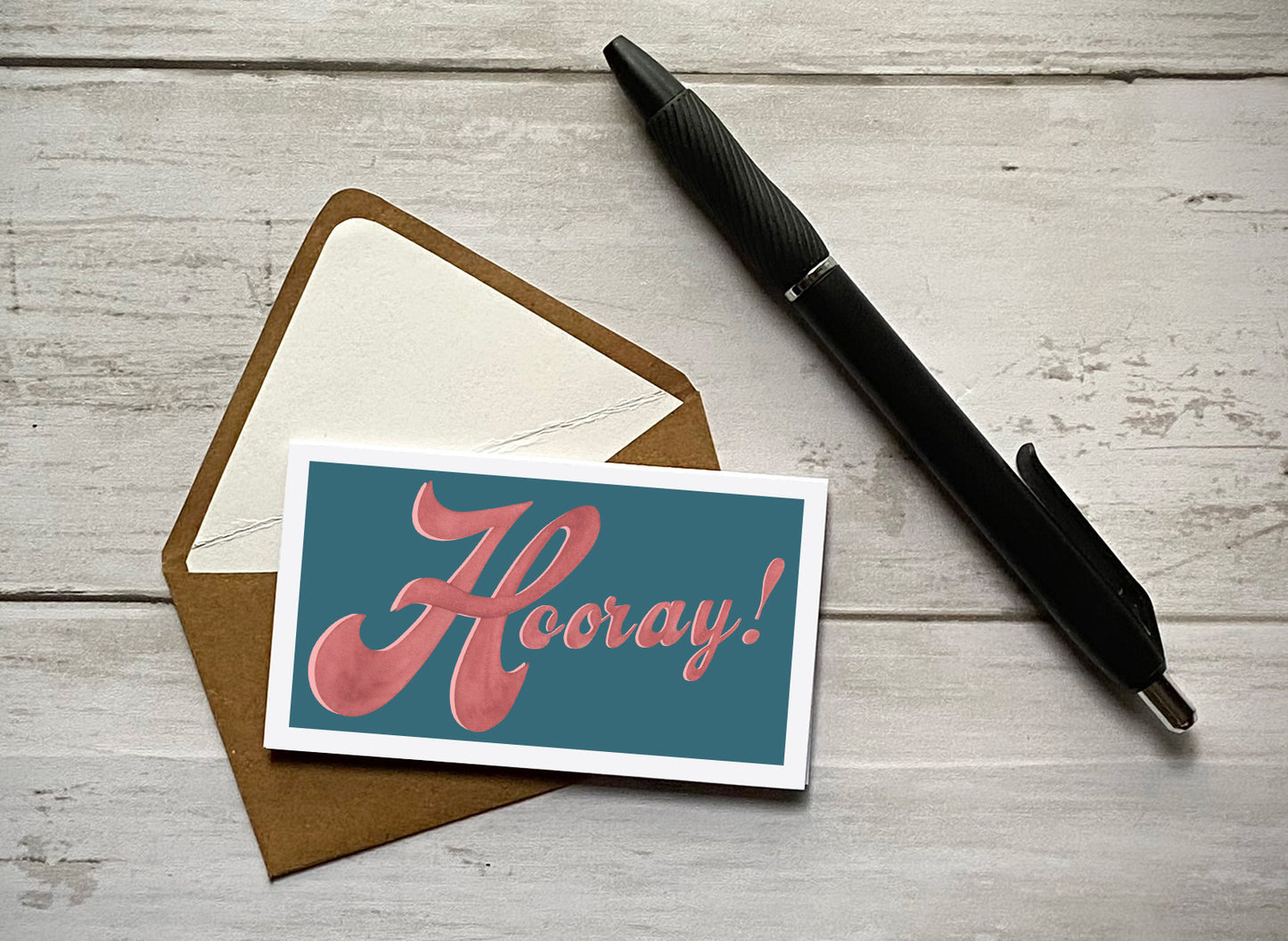 Wee Lil' Notecard - Hooray!